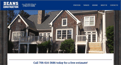 Desktop Screenshot of deansconstruction.net